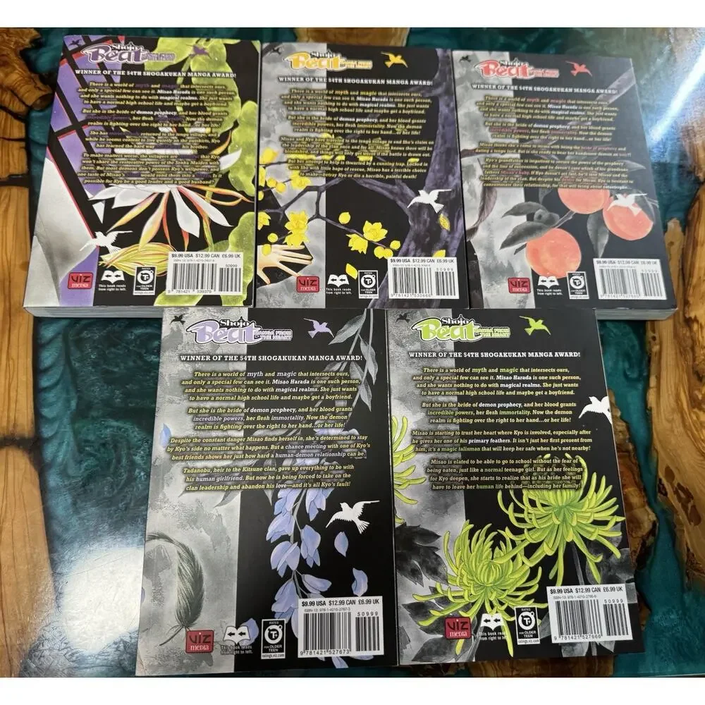 Lot of 5 Manga Books * BLACK BIRD * Sakurakoji English Paperback Books #3-6 & 11